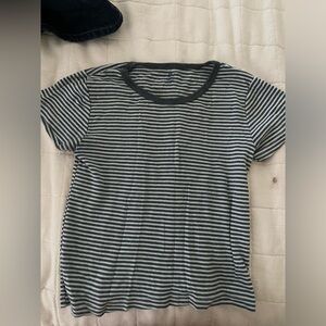 brandy melville striped baby tee